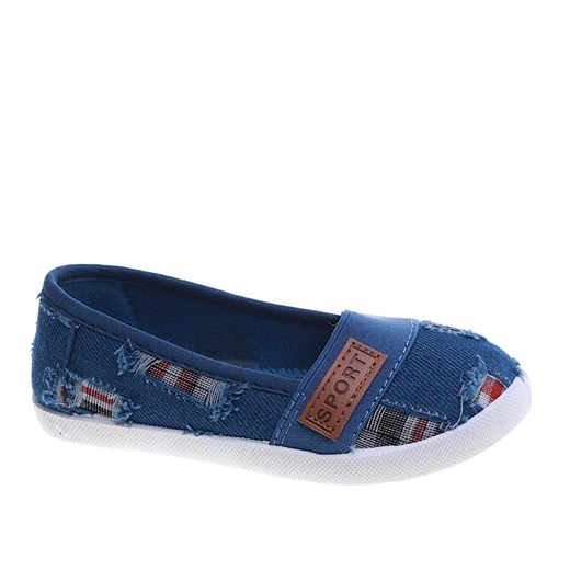 Niebieskie uniwersalne tenisówki dziecięce Jean /E2-2 14031 T037/ ze sklepu Pantofelek24.pl w kategorii Trampki dziecięce - zdjęcie 179046518