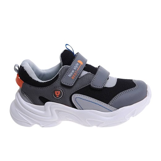 Szare chłopięce buty sportowe sneakersy /B2-3 17235 T289/ ze sklepu Pantofelek24.pl w kategorii Buty sportowe dziecięce - zdjęcie 179047146