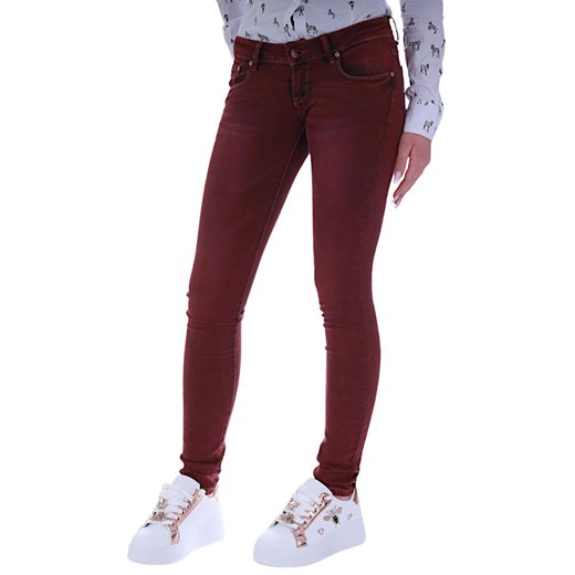 Bordowe jeansowe spodnie damskie /H2 UB836 S4/ ze sklepu Pantofelek24.pl w kategorii Jeansy damskie - zdjęcie 179049638