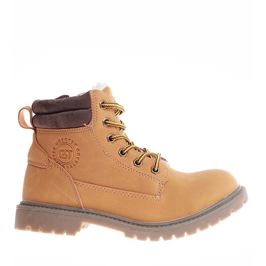 Zimowe chłopięce trapery sznurowane Camel /G5-1 17080 T433/ ze sklepu Pantofelek24.pl w kategorii Buty zimowe dziecięce - zdjęcie 179051959