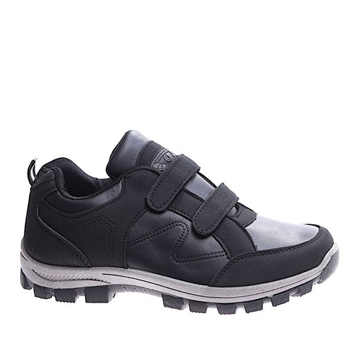 Czarne męskie buty sportowe na rzepy /B7-3 16981 T481/ ze sklepu Pantofelek24.pl w kategorii Buty sportowe męskie - zdjęcie 179052085