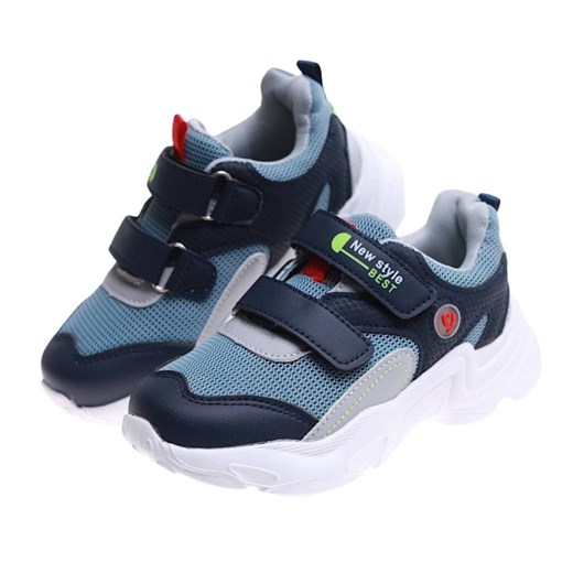 Granatowo niebieskie chłopięce buty sportowe sneakersy /F10-1 17235 T289/ ze sklepu Pantofelek24.pl w kategorii Buty sportowe dziecięce - zdjęcie 179054428