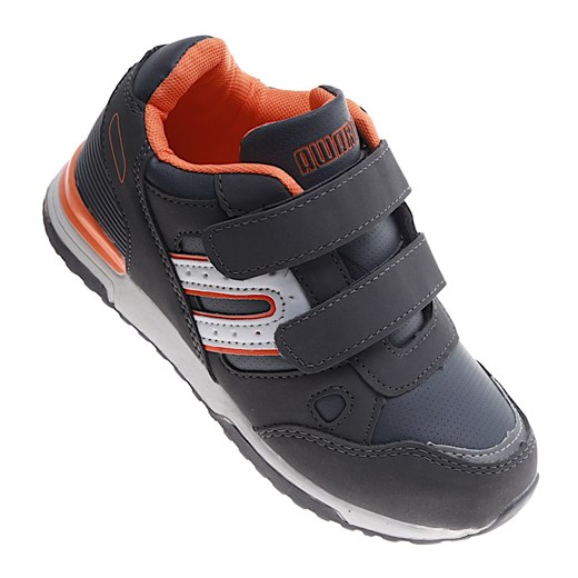 Szare chłopięce buty sportowe sneakersy /D6-1 16825 T386/ ze sklepu Pantofelek24.pl w kategorii Buty sportowe dziecięce - zdjęcie 179059395