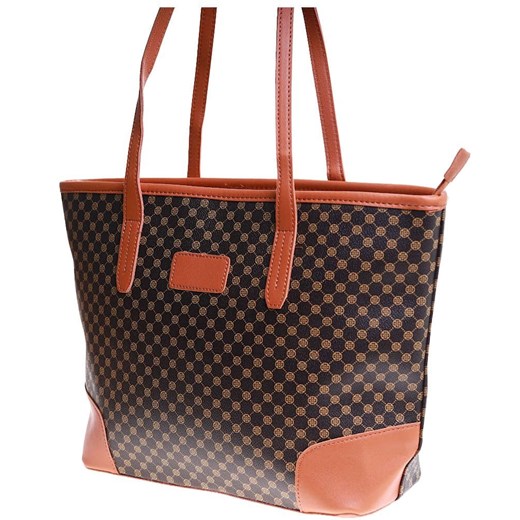 Duża brązowa torebka damska /H2 K25 TB622 G199/ ze sklepu Pantofelek24.pl w kategorii Torby Shopper bag - zdjęcie 179060599