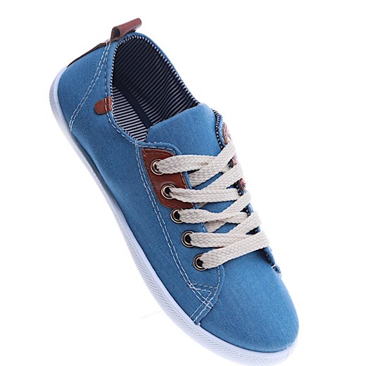 Niebieskie dziecięce  trampki  /G11-1 13788 T191/ ze sklepu Pantofelek24.pl w kategorii Trampki dziecięce - zdjęcie 179061709