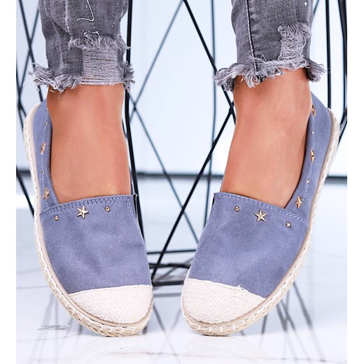 Lekkie balerinki espadryle /A3-2 15660 T196/ ze sklepu Pantofelek24.pl w kategorii Espadryle damskie - zdjęcie 179062817