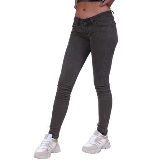 Oliwkowe jeansowe spodnie damskie /H2 K58 UB7833 S3-7/ ze sklepu Pantofelek24.pl w kategorii Jeansy damskie - zdjęcie 179065395