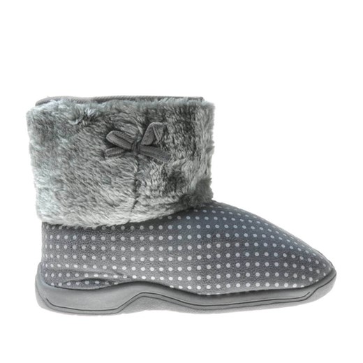Domowe buty kapcie dla dzieci Szare /C5-1  6866 S096/ ze sklepu Pantofelek24.pl w kategorii Kapcie dziecięce - zdjęcie 179065896