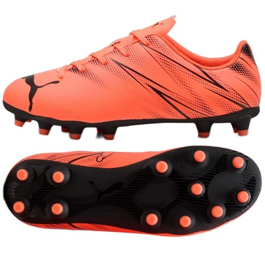 Buty piłkarskie Puma Attacanto FG/AG 107480-14 czerwone ze sklepu ButyModne.pl w kategorii Buty sportowe dziecięce - zdjęcie 179067426