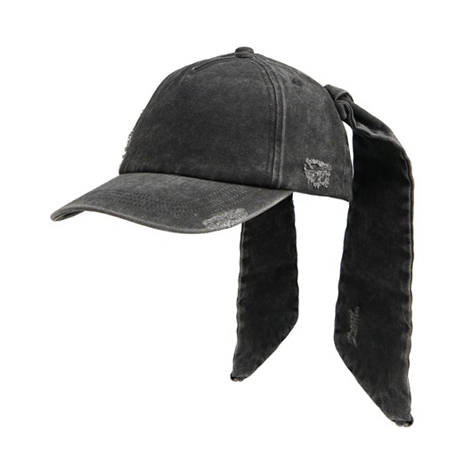 Cropp - Jeansowa szara czapka z uszami - szary Cropp Uniwersalny Cropp