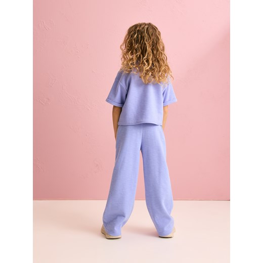 Reserved - Szerokie spodnie dresowe - jasnoniebieski Reserved 140 (9 lat) Reserved