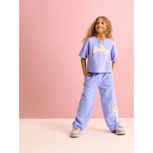 Reserved - Szerokie spodnie dresowe - jasnoniebieski Reserved 146 (10 lat) Reserved