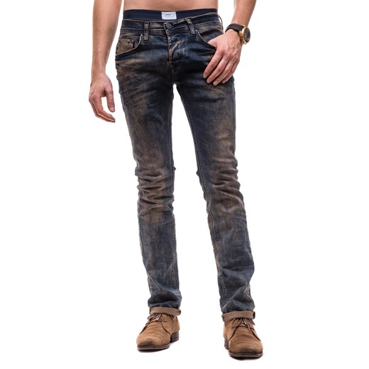 Spodnie męskie jeansy DENIM REPUBLIC 4018 (7283) granatowe denley-pl szary denim