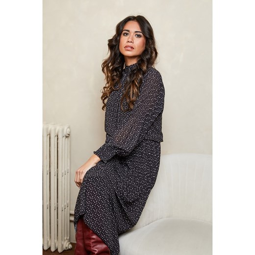 Sukienka Joséfine z długim rękawem midi 