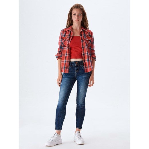 LTB Dżinsy &quot;Senta Zip&quot; - Skinny fit - w kolorze granatowym ze sklepu Limango Polska w kategorii Jeansy damskie - zdjęcie 179075619