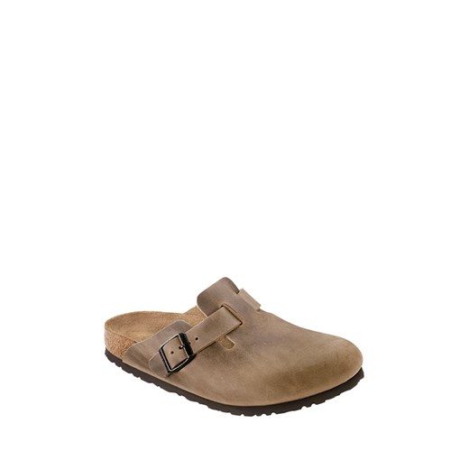Birkenstock Skórzane chodaki w kolorze brązowym 38 wyprzedaż Limango Polska