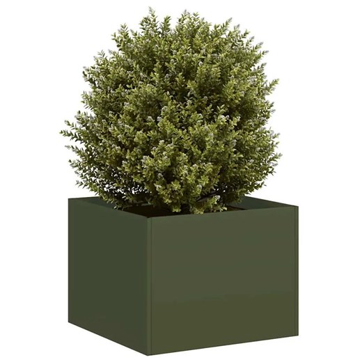 Oliwkowa donica ogrodowa w nowoczesnym stylu S4-S27 ze sklepu Edinos.pl w kategorii Donice i kwietniki ogrodowe - zdjęcie 179076157