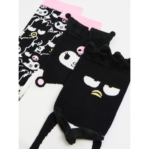 Cropp - 2 pack skarpet Kuromi i Bad Badtz-Maru - różowy Cropp 35-38 Cropp