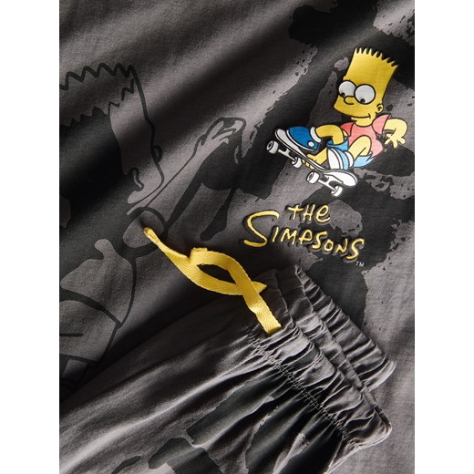 Reserved - Dwuczęściowa piżama The Simpsons - ciemnoszary Reserved 122/128 (6-8 lat) Reserved