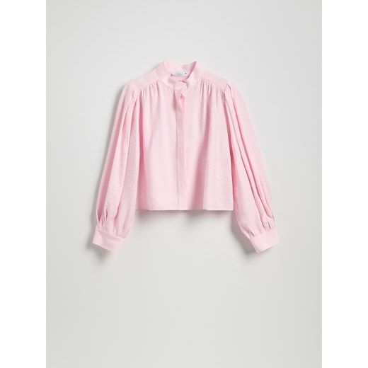 Reserved - Koszula z modalu - pastelowy róż Reserved M Reserved