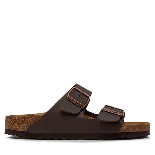 Klapki Birkenstock Arizona Birko-Flor 0051703 Brązowy ze sklepu eobuwie.pl w kategorii Klapki damskie - zdjęcie 179079347