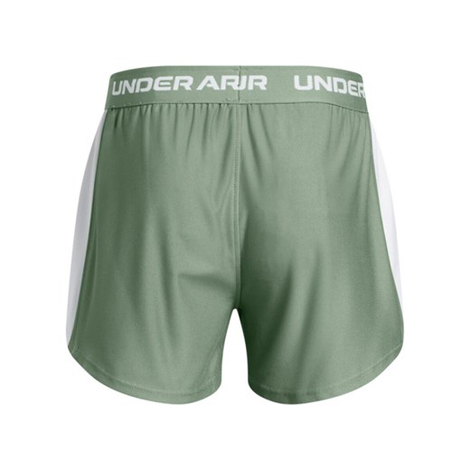 Dziewczęce spodenki treningowe Under Armour G Tech Play Up Short - zielone ze sklepu Sportstylestory.com w kategorii Spodenki dziewczęce - zdjęcie 179080218