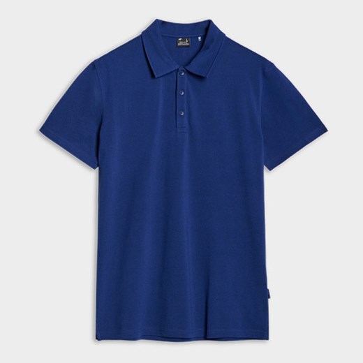 Męska koszulka polo 4F 4FRSS25TPTSM632 - granatowa ze sklepu Sportstylestory.com w kategorii T-shirty męskie - zdjęcie 179080235