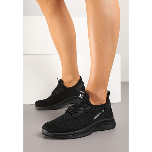 Czarne Siateczkowe Buty Sportowe Sneakersy Ulinoria ze sklepu renee.pl w kategorii Buty sportowe damskie - zdjęcie 179080809