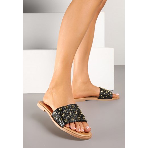 Klapki damskie Born2be casual bez zapięcia 