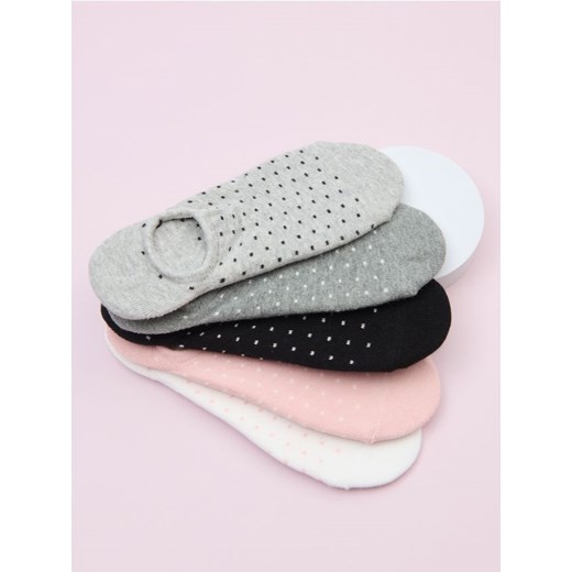 Sinsay - Skarpetki stopki 5 pack - wielobarwny ze sklepu Sinsay w kategorii Skarpetki damskie - zdjęcie 179083238