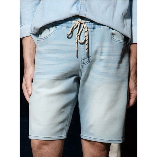 Sinsay - Szorty jeansowe jogger - niebieski ze sklepu Sinsay w kategorii Spodenki męskie - zdjęcie 179083337