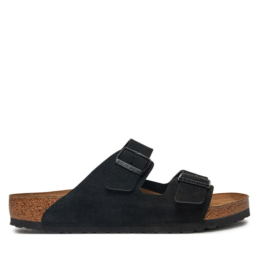 Klapki Birkenstock Arizona zamsz 1027152 Czarny 42 eobuwie.pl