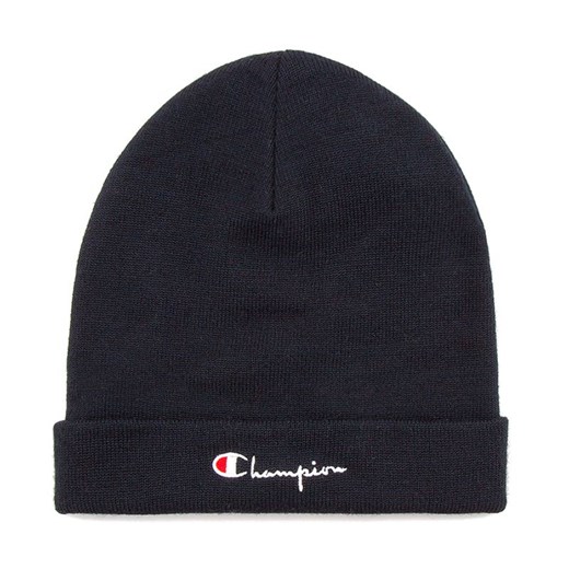 Czapka Champion Wool Blend Stretch Script Logo Beanie Hat 804708-BS501 - granatowa ze sklepu streetstyle24.pl w kategorii Czapki zimowe męskie - zdjęcie 179083727