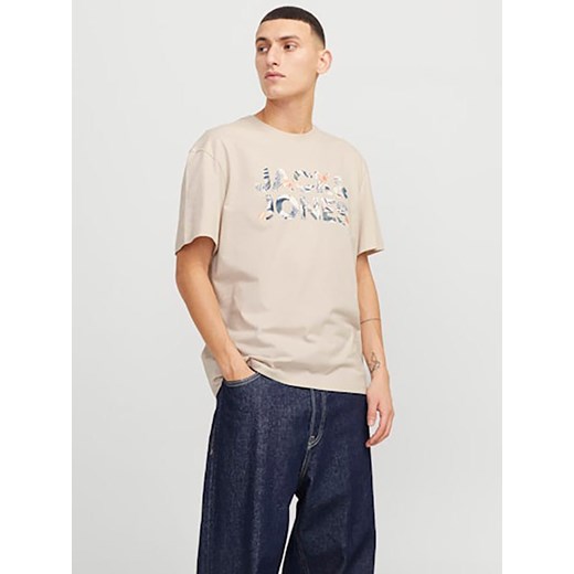 Jack &amp; Jones Koszulka w kolorze beżowym ze sklepu Limango Polska w kategorii T-shirty męskie - zdjęcie 179084085