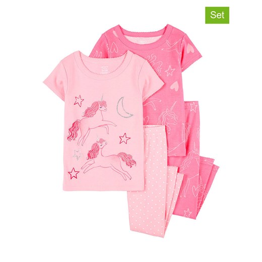 carter&apos;s Piżamy (2 szt.) w kolorze różowo-jasnoróżowym ze sklepu Limango Polska w kategorii Piżamy dziecięce - zdjęcie 179084607