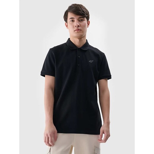 4F Koszulka polo w kolorze czarnym ze sklepu Limango Polska w kategorii T-shirty męskie - zdjęcie 179084786
