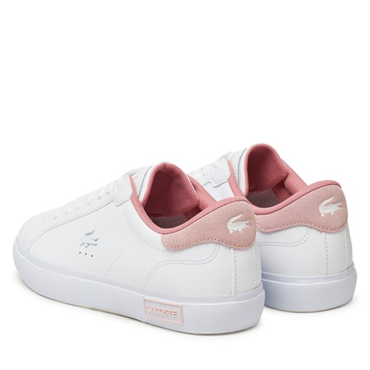 Buty sportowe damskie białe Lacoste sneakersy płaskie 