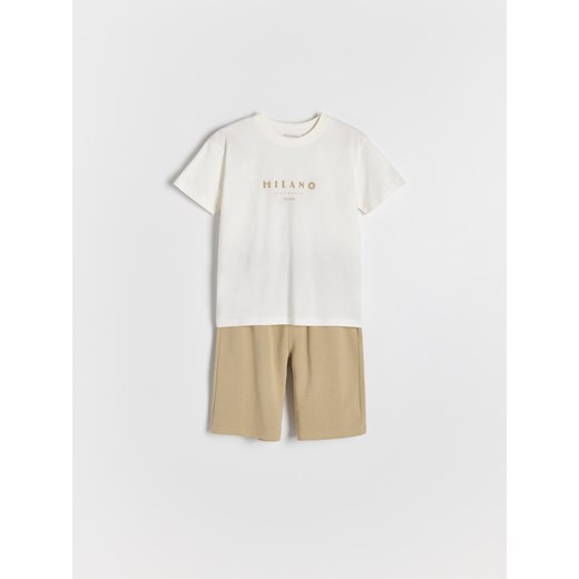 Reserved - Bawełniany komplet - złamana biel Reserved 146/152 (10-11 lat) Reserved