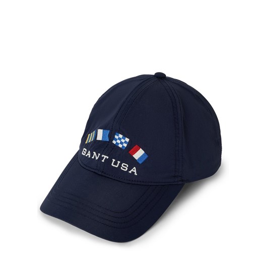 Gant Męska czapka z daszkiem - Nautical Graphic Mężczyźni granatowy jednolity ze sklepu vangraaf w kategorii Czapki z daszkiem męskie - zdjęcie 179086456
