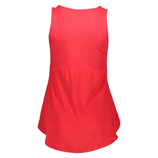 Bluzka damska czerwona z okrągłym dekoltem 