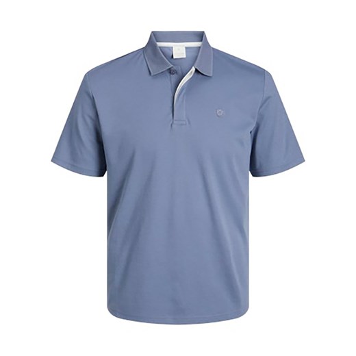 T-shirt męski Jack & Jones niebieski bawełniany z krótkim rękawem