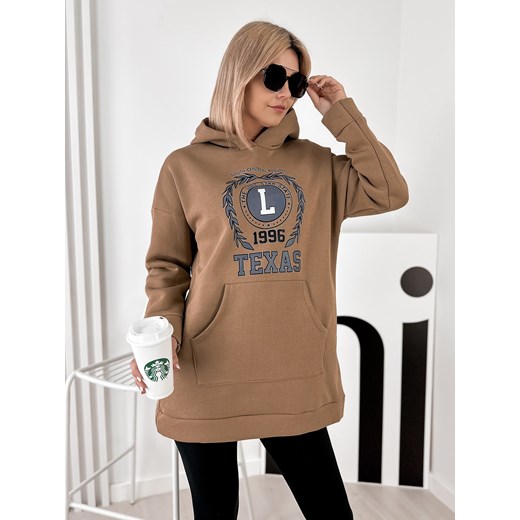 bluza texas karmelowa one size ze sklepu UBRA w kategorii Bluzy damskie - zdjęcie 179088877