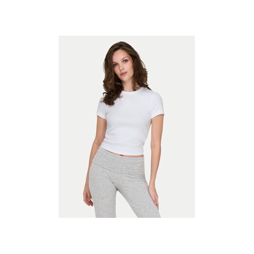 ONLY T-Shirt Val 15339774 Biały Slim Fit ze sklepu MODIVO w kategorii Bluzki damskie - zdjęcie 179090389
