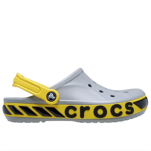 Klapki Crocs Bayaband Racer Band Clog 211182-007 - szare ze sklepu streetstyle24.pl w kategorii Klapki męskie - zdjęcie 179092087