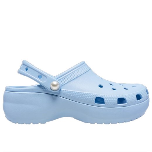 Klapki Crocs Classic Platform 211231-4NS - niebieskie ze sklepu streetstyle24.pl w kategorii Klapki damskie - zdjęcie 179092089