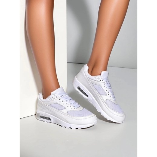 Buty sportowe damskie Royalfashion.pl sneakersy białe płaskie 