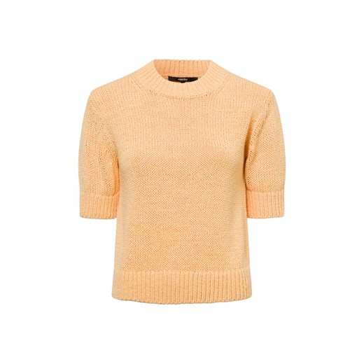 Someday Damski sweter z krótkim rękawem - Tavery Kobiety morelowy jednolity ze sklepu vangraaf w kategorii Swetry damskie - zdjęcie 179094118
