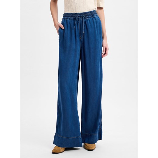 Nümph Spodnie - Numiami Kobiety Lyocell denim jednolity ze sklepu vangraaf w kategorii Spodnie damskie - zdjęcie 179094138