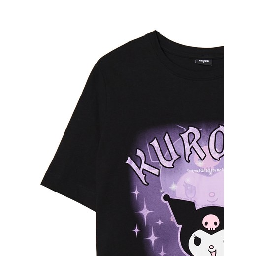 Cropp - Czarna koszulka Kuromi - czarny Cropp S Cropp
