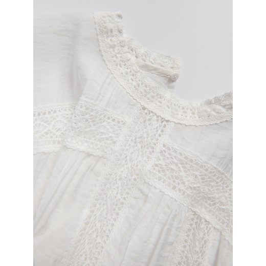 Bluzka damska Reserved z okrągłym dekoltem z długim rękawem 